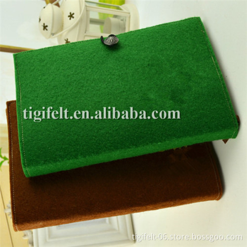 Colorful felt cover note book with fastener